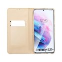Etui z klapką Shining do Samsung Galaxy S21 Plus złoty