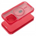 Etui z klapką Smart Mag do Apple iPhone 15 Pro Max czerwony