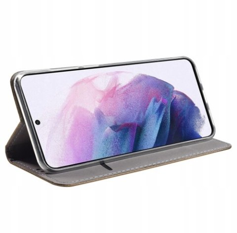 Etui z klapką Smart Magnet do Samsung Galaxy S21 FE złoty