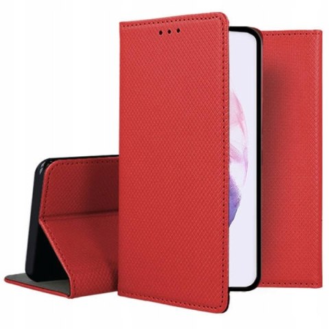 Etui z klapką Smart Magnet do Samsung Galaxy S22 czerwony