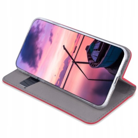 Etui z klapką Smart Magnetic do Samsung Galaxy S22 Ultra czerwony