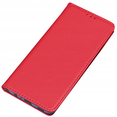 Etui z klapką Smart Magnetic do Samsung Galaxy S22 Ultra czerwony