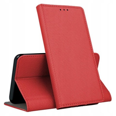 Etui z klapką Smart Magnetic do Samsung Galaxy S22 Ultra czerwony