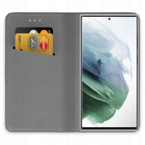 Etui z klapką Smart Magnetic do Samsung Galaxy S22 Ultra czerwony
