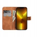 Etui z klapką Tender Book do Samsung Galaxy S25+ brązowy