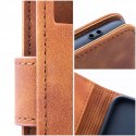 Etui z klapką Tender Book do Samsung Galaxy S25+ brązowy