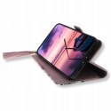 Etui z klapką do Samsung Galaxy S22 Ultra CHARMS różowy