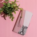 Etui z klapką do Samsung Galaxy S22 Ultra CHARMS różowy