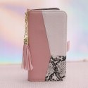 Etui z klapką do Samsung Galaxy S22 Ultra CHARMS różowy