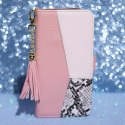 Etui z klapką do Samsung Galaxy S22 Ultra CHARMS różowy