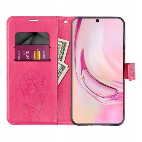 Etui z klapką do Samsung Galaxy S23 FE Łapacz Snów Mandala czerwony