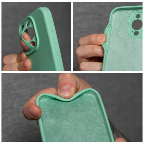 Plecki 2mm Silicone wyściółka z mikrofibry do Apple iPhone 16 niebieski