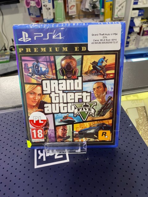 Grand Theft Auto V PlayStation 4 (PS4) pudełkowa