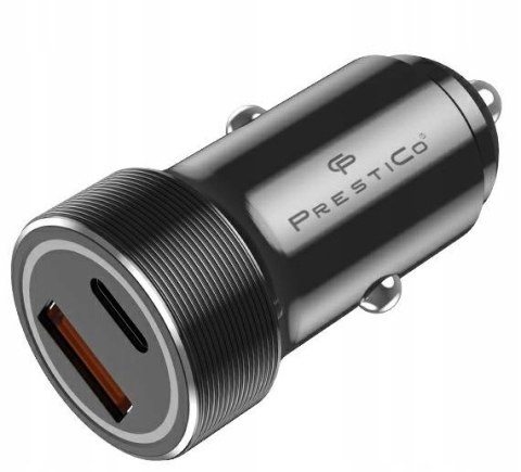 ORYGINALNA MOCNA ŁADOWARKA SAMOCHODOWA PRESTICO K2A PD + QC / USB + USB-C