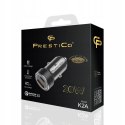 ORYGINALNA MOCNA ŁADOWARKA SAMOCHODOWA PRESTICO K2A PD + QC / USB + USB-C