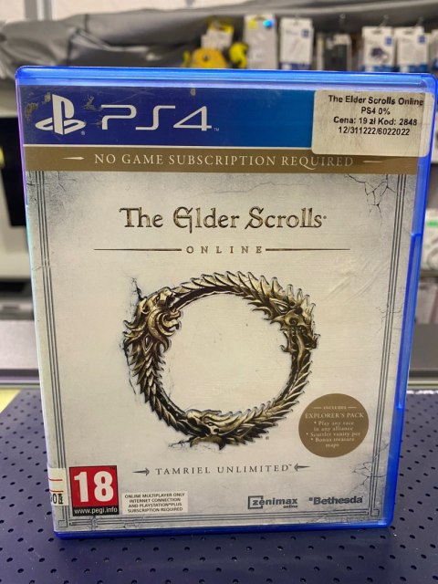 THE ELDER SCROLLS ONLINE PlayStation 4 (PS4) pudełkowa