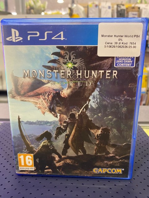 Monster Hunter World PlayStation 4 (PS4) pudełkowa