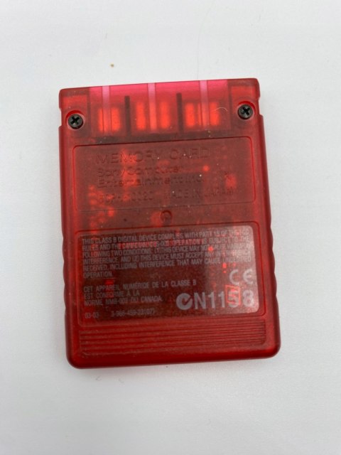 Oryginalna Karta pamięci Sony SCPH-10020 8 MB Czerwona