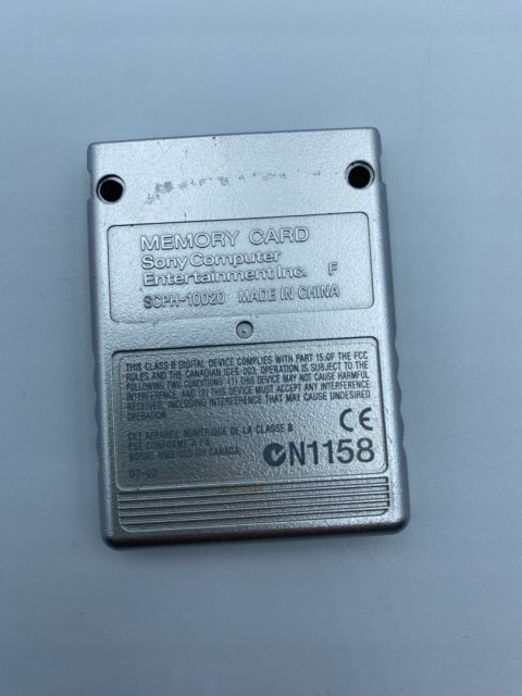 Oryginalna Karta pamięci Sony SCPH-10020 8 MB Srebrna