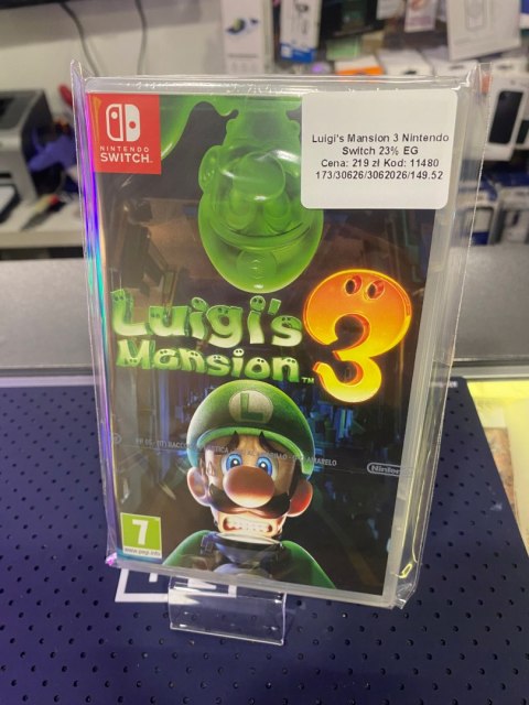 Luigis Mansion 3 Nintendo Switch pudełkowa