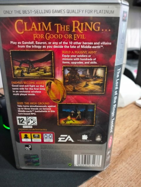 THE LORD OF THE RINGS TACTICS PlayStation Portable (PSP) pudełkowa