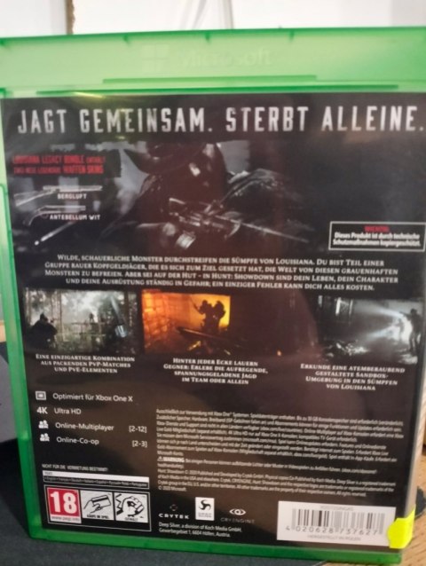 HUNT SHOWDOWN Xbox One pudełkowa
