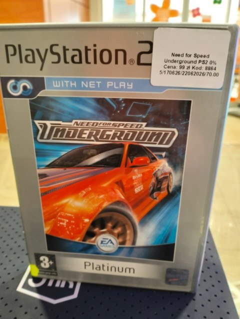 Need For Speed Underground PlayStation 2 (PS2) pudełkowa