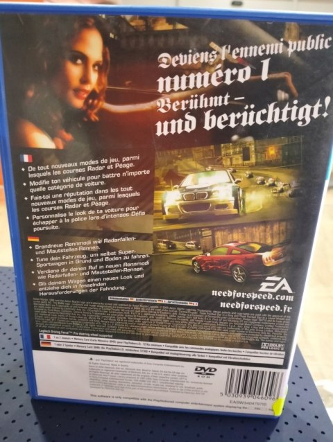 Need for Speed: Most Wanted (PS2) PlayStation 2 pudełkowa