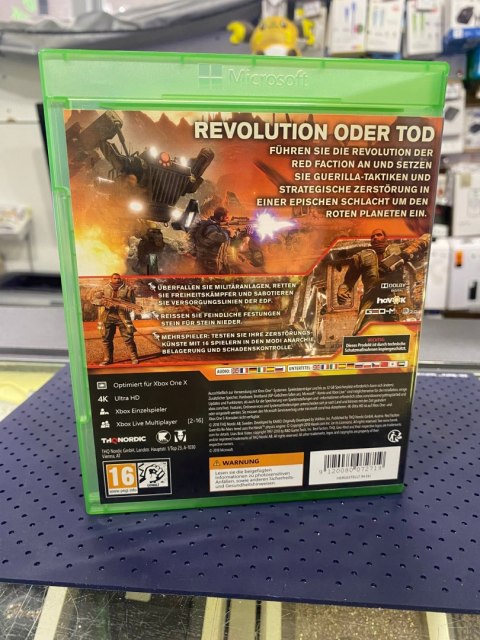 Red Faction: Guerrilla Re-Mars-tered Xbox One pudełkowa