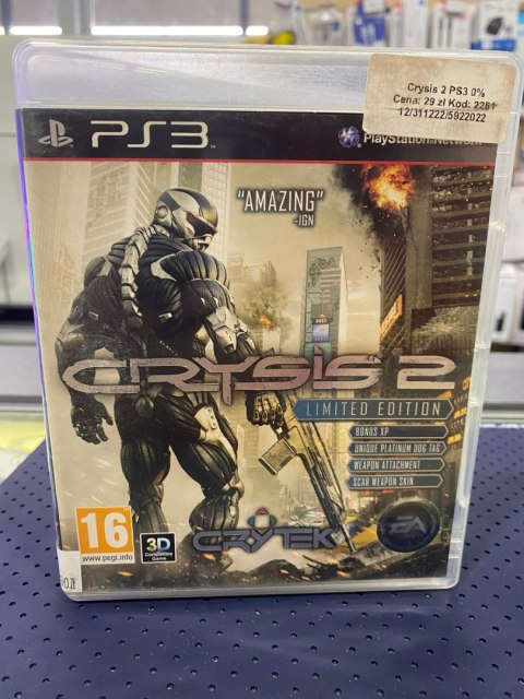 CRYSIS 2 LIMITED EDITION P PlayStation 3 (PS3) pudełkowa