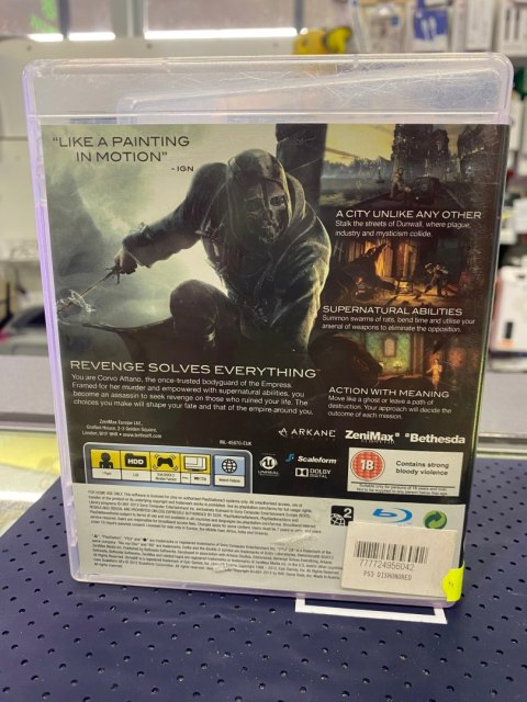 Dishonored PlayStation 3 (PS3) pudełkowa