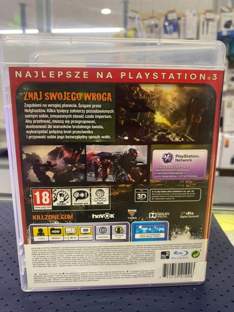 Killzone 3 PlayStation 3 (PS3) pudełkowa