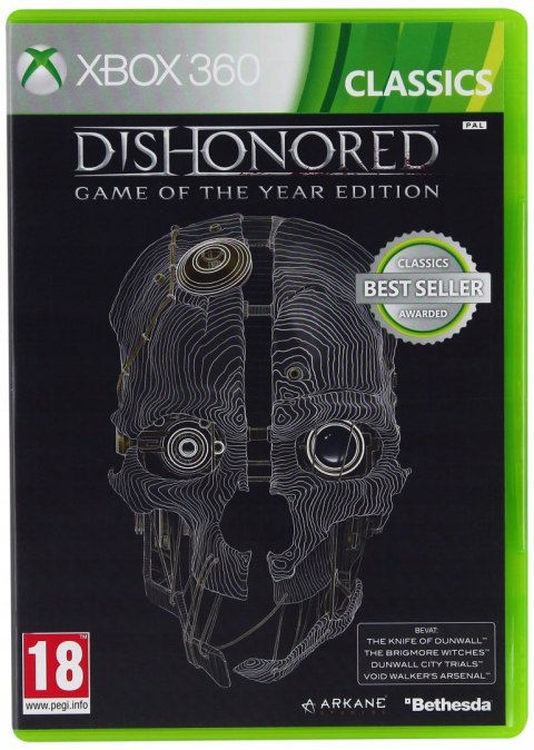 DISHONORED GAME OF THE YEAR EDITION Xbox 360 pudełkowa