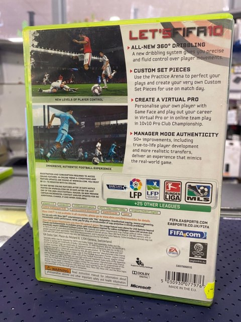 FIFA 10 Xbox 360 pudełkowa