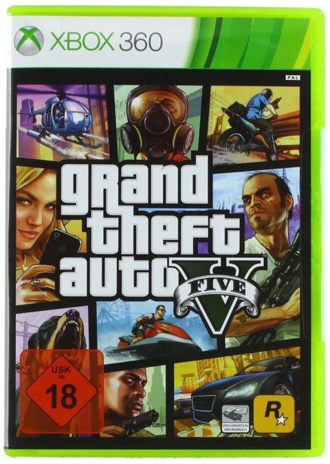 Grand Theft Auto V Xbox 360 pudełkowa