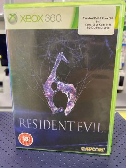RESIDENT EVIL 6 Xbox 360 pudełkowa