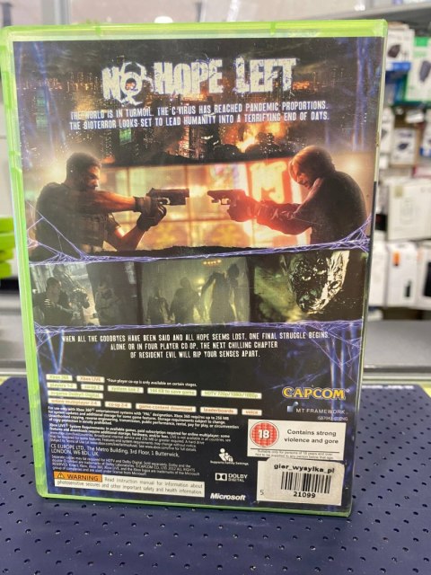RESIDENT EVIL 6 Xbox 360 pudełkowa