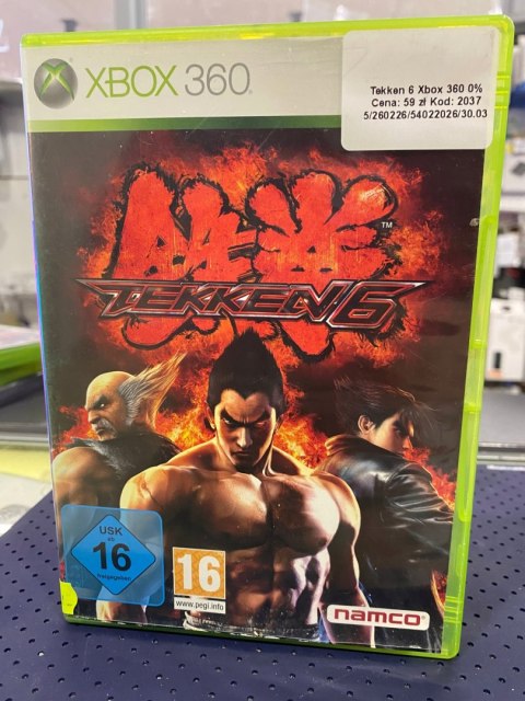 Tekken 6 Xbox 360 pudełkowa