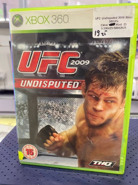 UFC 2009 Undisputed Xbox 360 pudełkowa