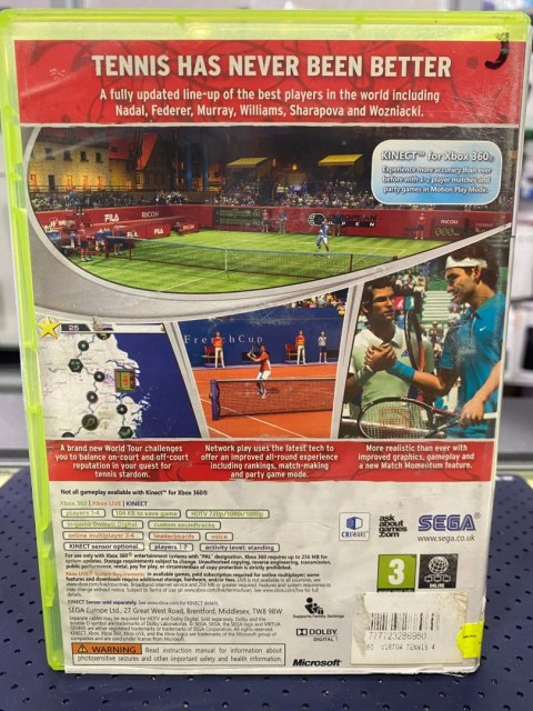 Virtua Tennis 4 Xbox 360 pudełkowa