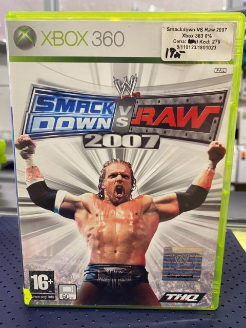 WWE SmackDown! vs. Raw 2007 Xbox 360 pudełkowa