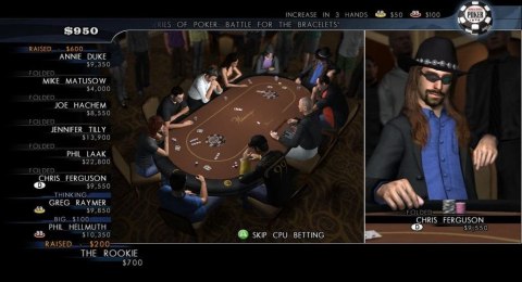 World Series of Poker 2008: Battle for the Bracelets Xbox 360 pudełkowa