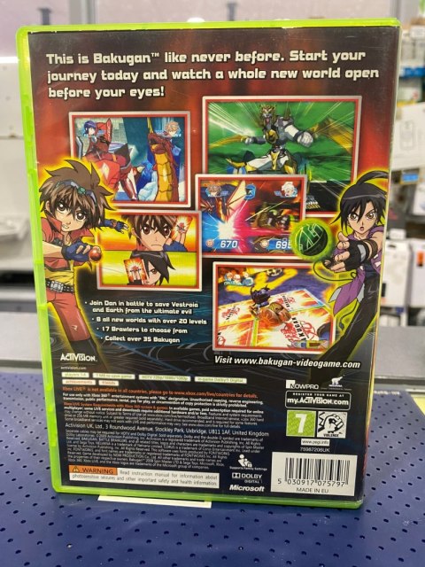 Bakugan: Battle Brawlers Xbox 360 pudełkowa
