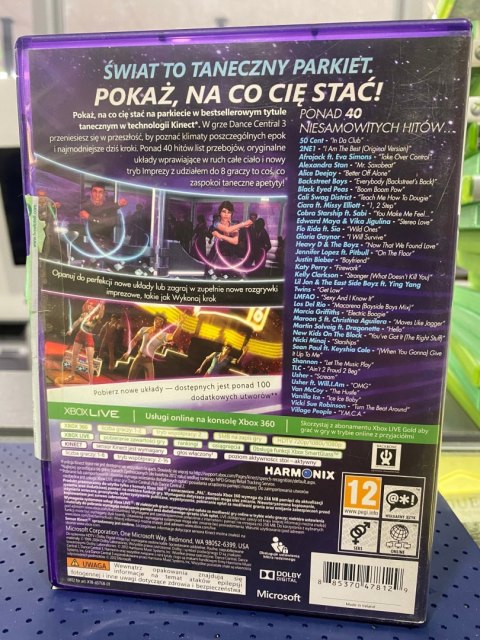 Dance Central 3 Xbox 360 pudełkowa