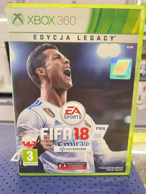 FIFA 18 Edycja Legacy Xbox 360 pudełkowa