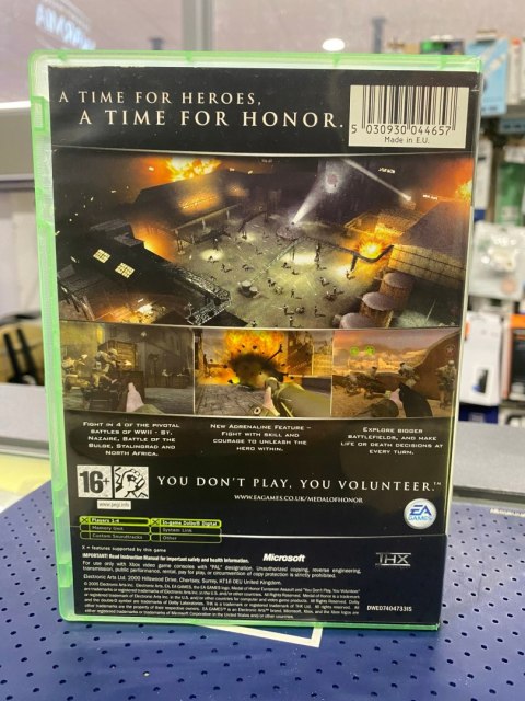 MEDAL OF HONOR EUROPEAN ASSAULT Xbox pudełkowa