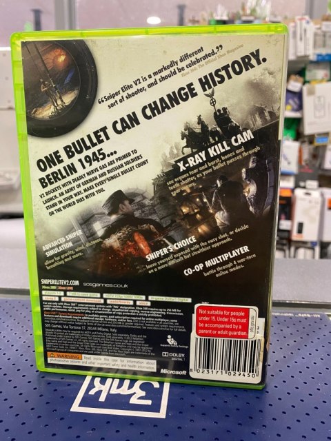 Sniper Elite V2 Xbox 360 pudełkowa