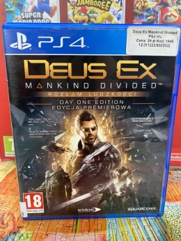 DEUS EX ROZŁAM LUDZKOŚCI MANKIND DIVIDED PS4 Sony PlayStation 4 (PS4)