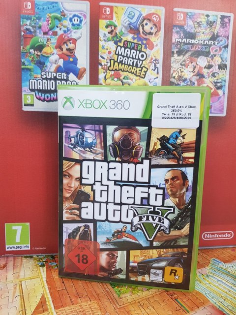 GTA V GRAND THEFT AUTO 5 Microsoft Xbox 360