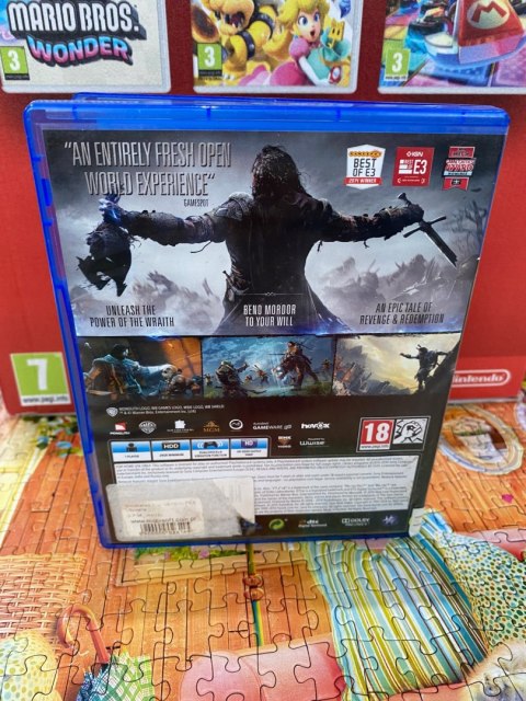 MIDDLE-EARTH SHADOW OF MORDOR PS4